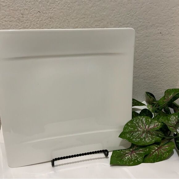 New VILLEROY & BOCH MODERN GRACE white 12” Square serving Plate - Picture 1 of 10